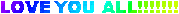 colorful text saying 